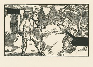 Syrus et Chrémès, vers 1492-93 (gravure sur bois) - Albrecht Dürer or Duerer