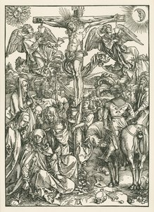La Crucifixion, vers 1498 (gravure sur bois) - Albrecht Dürer or Duerer