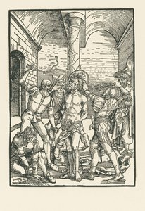 La Flagellation, vers 1500 (gravure sur bois) - Albrecht Dürer or Duerer