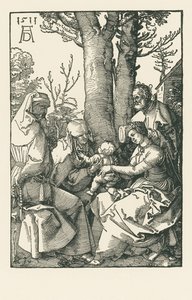 La Sainte Famille avec Joachim et Anna sous un arbre - Albrecht Dürer or Duerer