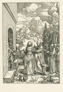 La Visitation - Sainte Marie visite Sainte Elisabeth, vers 1503-04 (gravure sur bois) - Albrecht Dürer or Duerer