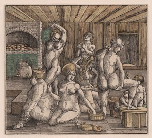 Le bain des femmes, par Dürer, Albrecht (1471-1528)