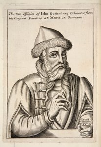Jean Guttemberg, gravure publiée en 1683