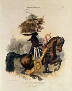 Caricature de Franz Liszt (1811-86)