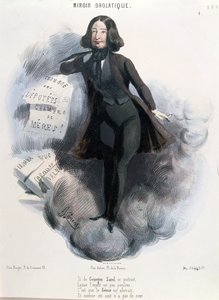 Caricature de George Sand (1804-76) vers 1848