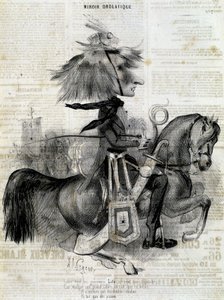 Caricature de Franz Liszt - dans « Charivari »