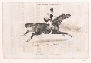 Jeune homme sur un cheval au galop