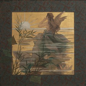 Composition avec nymphe ailée au lever du soleil
