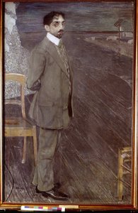 Portrait du poète Mikhaïl Kouzmine - Aleksandr Jakovlevic Golovin