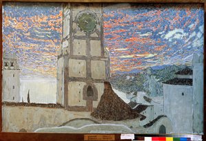 Village sicilien, Décor de scène pour Dom Juan de Molière, 1910 - Aleksandr Jakovlevic Golovin