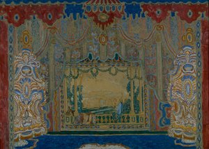 Décor de scène pour la pièce de théâtre Don Juan de Molière, 1910 - Aleksandr Jakovlevic Golovin