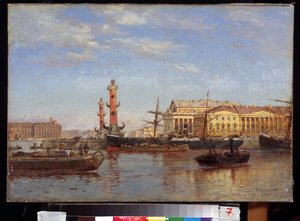 Vue de Saint-Pétersbourg depuis la Neva - Aleksandr Karlovich Beggrov
