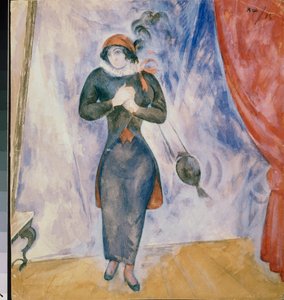 Bialystok (Pologne). Sur scène. Œuvre de Alexander Vasilyevich Shevchenko (Alexandre Chevtchenko) (1883-1948), aquarelle sur papier