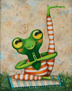 Yoga de la petite grenouille - Aleksandra Paranchenko