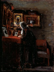 Avant une fête religieuse - Aleksei Fyodorovich Afanasyev