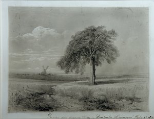 Paysage avec moulin à vent - Alexei Kondratjewitsch Sawrassow
