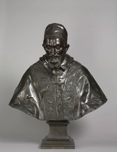 Portrait du Pape Innocent X Pamphili, conçu 1647-1648, fondu 1650-1700