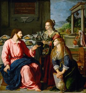 Le Christ dans la maison de Marthe et Marie - Alessandro Allori