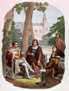Fabrizio Colonna et Cosimo Rucellai discutent de l