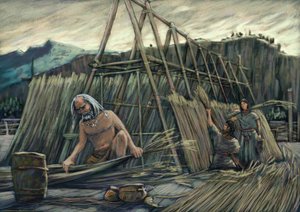 Construction de maisons sur pilotis, maisons préhistoriques