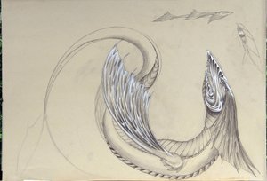 Créature fantastique : dragon de mer.