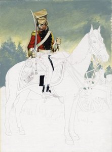 Premier Empire (1804-1814 et 1815) : soldat de la cavalerie légère de la grande armée napoléonienne - Alessandro Lonati