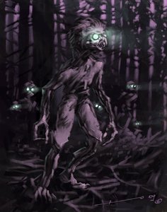 Créature légendaire : Chupacabras, vampire sud-américain Dessin par Alessandro Lonati