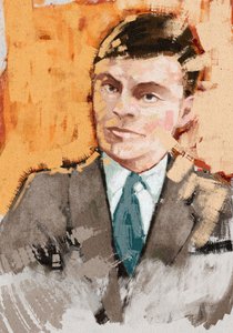 Portrait du mathématicien Alan Turing, 2023 (illustration)