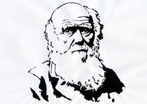 Portrait de Charles Darwin - Portrait du naturaliste anglais Charles Darwin (1809-1882).