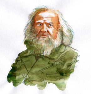 Portrait de Dimitri Ivanovich Mendeleiev