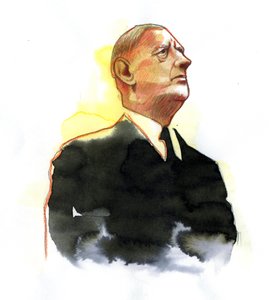 Portrait du général Charles de Gaulle (1890-1970) Président 1961.