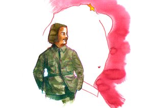 Portrait de Jiang Qing (1914-1991) épouse de Mao Zedong