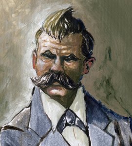 Portrait du philosophe allemand Friedrich Nietzsche (1844-1900) - Alessandro Lonati