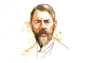 Portrait du sociologue allemand Max Weber (1864 - 1920) - Alessandro Lonati