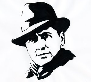 Portrait du préfet et résistant français Jean Moulin (1899-1943) - Alessandro Lonati