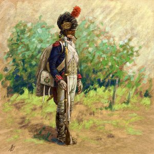 Fantassin révolutionnaire coiffé d
