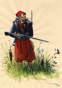Second Empire (1852-1870) : soldat zouave de l