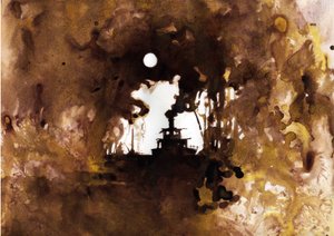 Navire Illustration du nouveau « Au cœur des ténèbres » de Joseph Conrad. 2012 - Alessandro Lonati