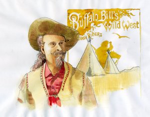 William Frederick Cody - Connu sous le nom de Buffalo Bill - Portrait de Buffalo Bill (1846-1917), Colonel William Cody