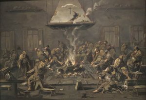 Intérieur avec moines" par Alessandro Magnasco, vers 1725, Norton Simon Museum - Alessandro Magnasco