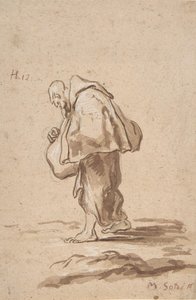 Pèlerin debout, vers 1705-20 - Alessandro Magnasco