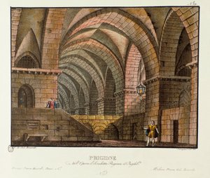 Norfolk visite le prisonnier Leicester dans la prison de Scenography pour la représentation de l