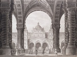 Décor de scène pour l
