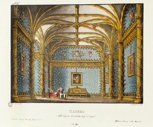 La chambre du Palais Royal Scénographie pour la représentation de 1828 de l