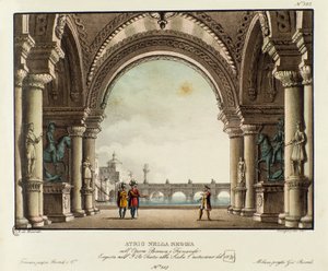 Vue de la salle du palais royal Scénographie pour la représentation en 1829 de l