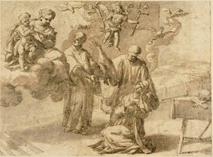 Vision de Sainte Catherine de Sienne - Alessandro Turchi