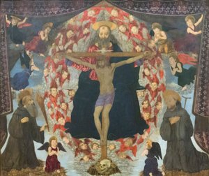 La Trinité de saint Benoît et Giovanni Gualberto - Alessio Baldovinetti