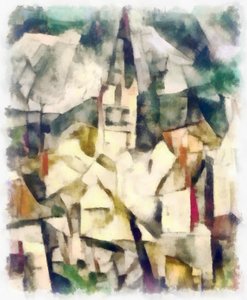 Vue (verte) #18, 2016 - Alex Caminker