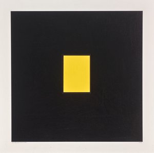 Rectangle jaune sur noir - Alex Dunn