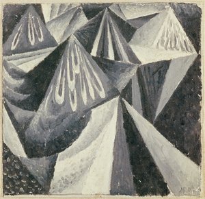 Composition cubo-futuriste en gris et blanc, 1916 - Alexander Bogomazov
